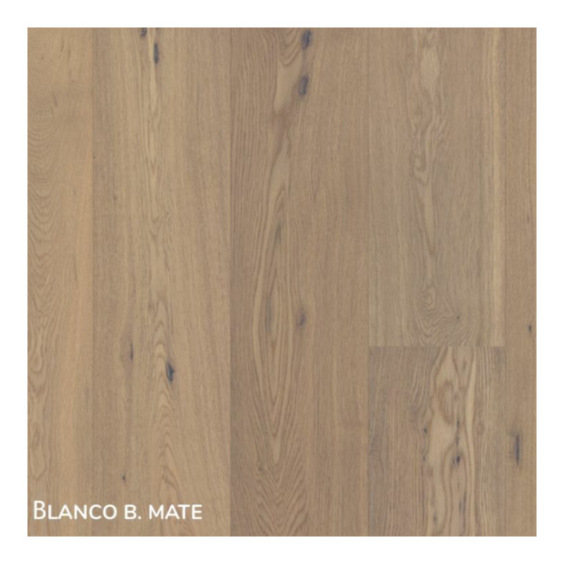 Kahrs Neutral Roble Blanco B. Mate, Tarima de madera