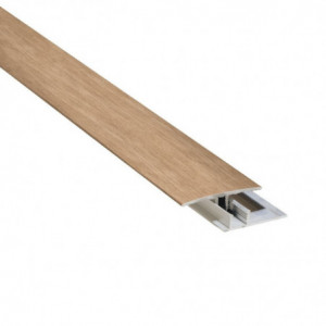 Junta expansión de aluminio de color a juego, ideal para acabados perfectos en tus suelos. Medidas 37mm x 2,1mm x 2,4m.
