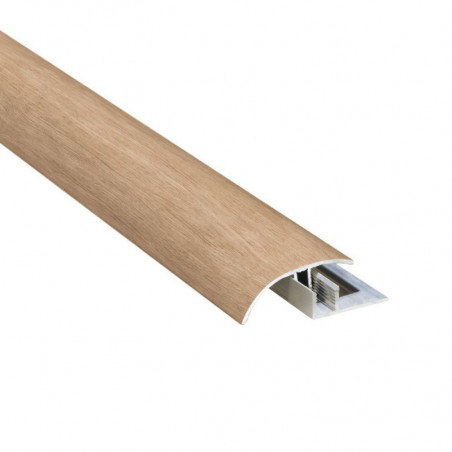 Junta transición de aluminio de color a juego, ideal para acabados elegantes y duraderos en tus suelos. Medidas 41mm x 2,9mm x 2