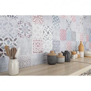 Mosaic Tile, Suelo laminado Faus Retro S180147