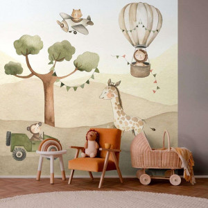 Transforma la habitación de tus pequeños con el mural infantil Decoas Bambino 367997, lleno de aventuras y diversión.