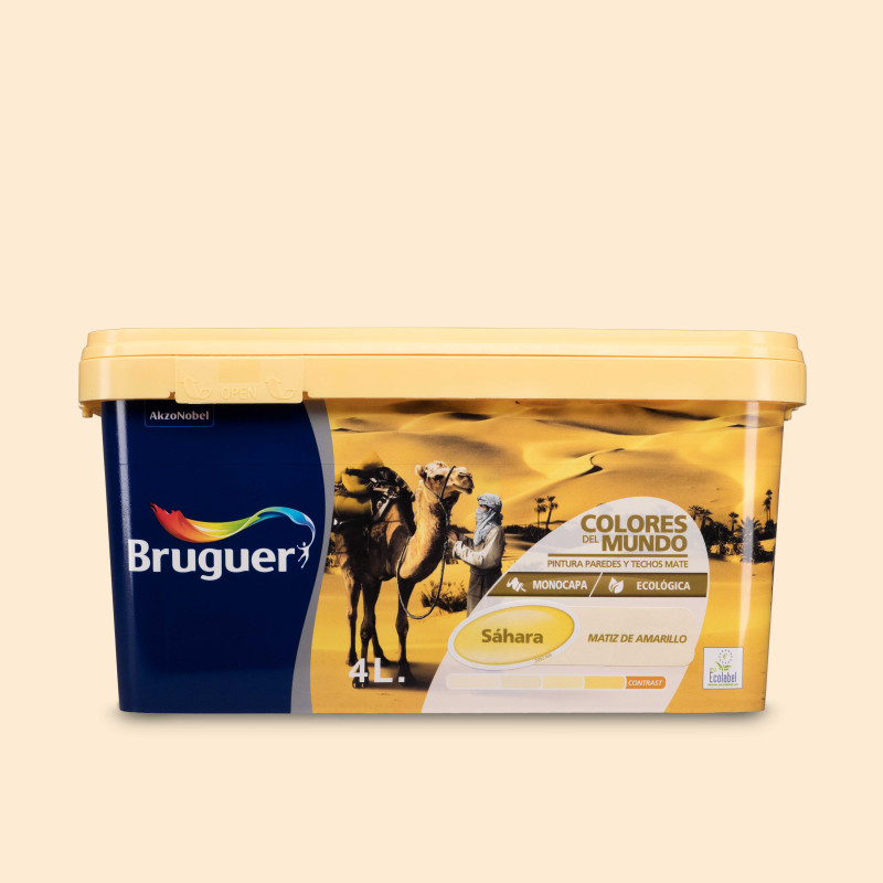 Sáhara Matiz de Amarillo - Colores del Mundo, Pinturas plástica monocapa ecológica