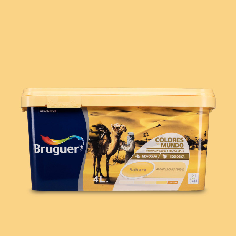 Sáhara Amarillo Natural - Colores del Mundo, Pinturas plástica monocapa ecológica