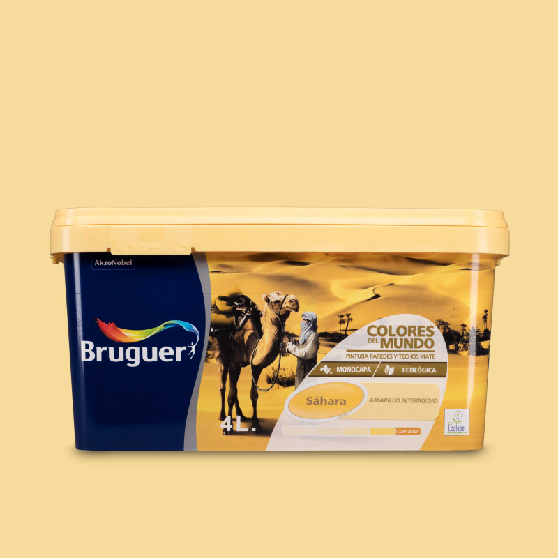 Sáhara Amarillo Intermedio - Colores del Mundo, Pinturas plástica monocapa ecológica