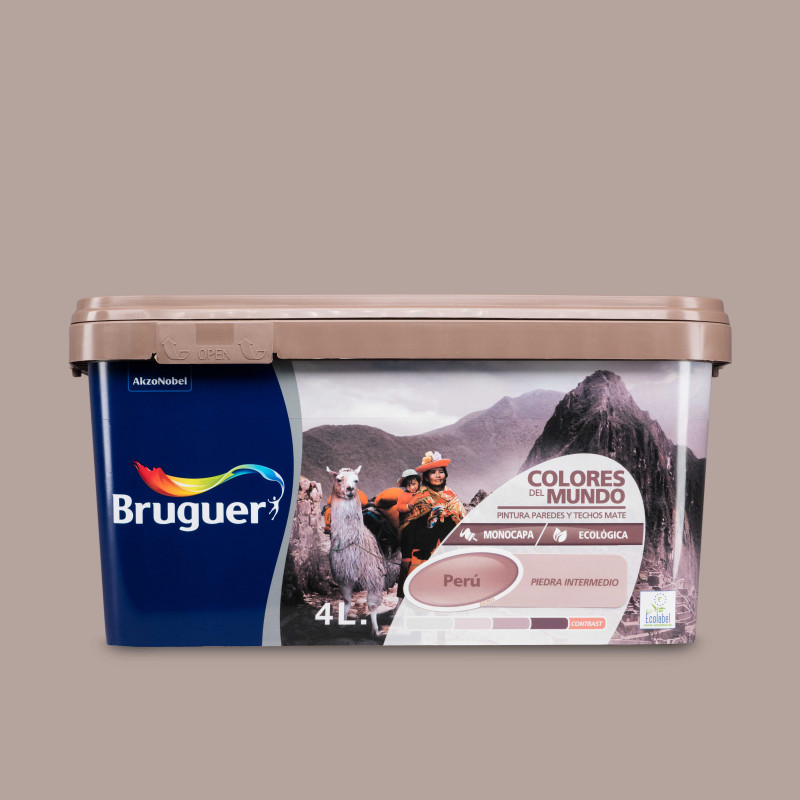 Perú Piedra Intermedio - Colores del Mundo, Pinturas plástica monocapa ecológica