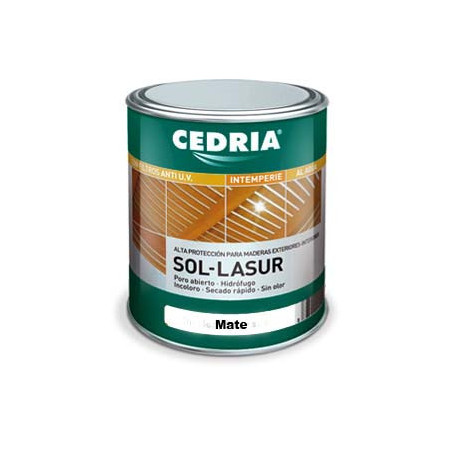 Cedria Sol Lasur Mate Incoloro