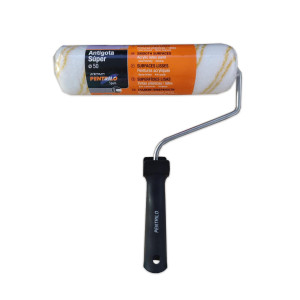 Rodillo Rond Antigota Super Ø50 22 cm, ideal para acabados perfectos y fácil manejo con su mango plástico.