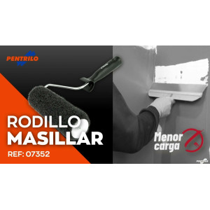Rodillo para Masillar Ø50 22 cm con mango plástico, ideal para acabados perfectos en tus proyectos de pintura.