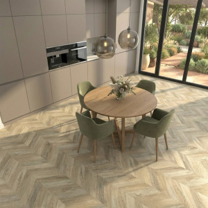 Descubre Espiga Chic, suelo laminado Faus Masterpieces S176942, la elegancia perfecta para tu hogar.