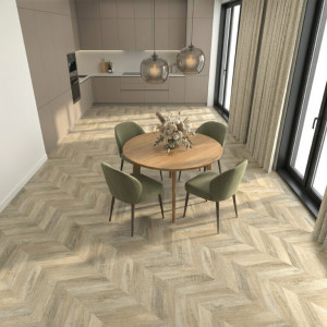 Transforma tu hogar con Espiga Chic, Suelo laminado Faus Masterpieces S176942, elegancia y durabilidad en cada paso.