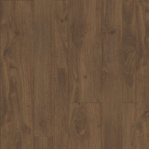 Suelo laminado Faus Harmony Nogal Clásico, elegancia y durabilidad para transformar tu hogar con estilo.