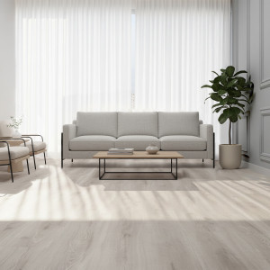 Roble Arena, Suelo laminado Faus Prestige S186903, elegancia y durabilidad para tus espacios. ¡Transforma tu hogar hoy!