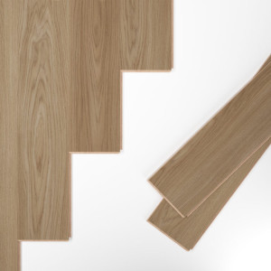 Suelo laminado Faus Prestige S187023 Roble Nuez, elegancia y durabilidad para transformar tu hogar.