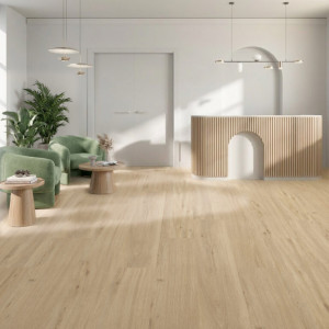 Roble Perla, suelo laminado Faus Prestige S186958, elegancia y durabilidad para transformar tu hogar.