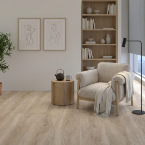 Suelo laminado Faus Serenity S187061 Roble Cinnamon, elegancia y calidez para tus espacios. Ideal para cualquier hogar.