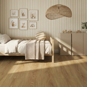 Suelo laminado Faus Serenity S187030 Roble Vanilla, elegancia y calidez para tus espacios. Ideal para cualquier ambiente.